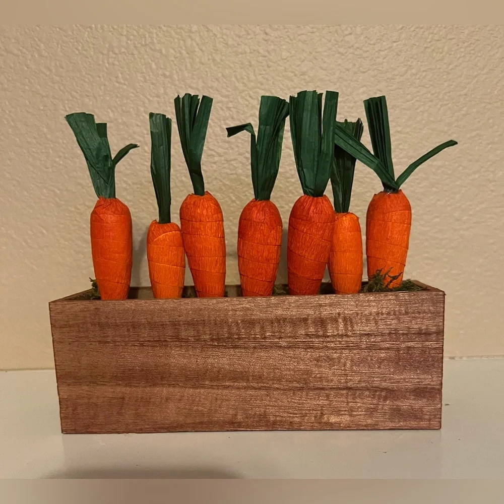 Target Potted Crepe Paper Carrots